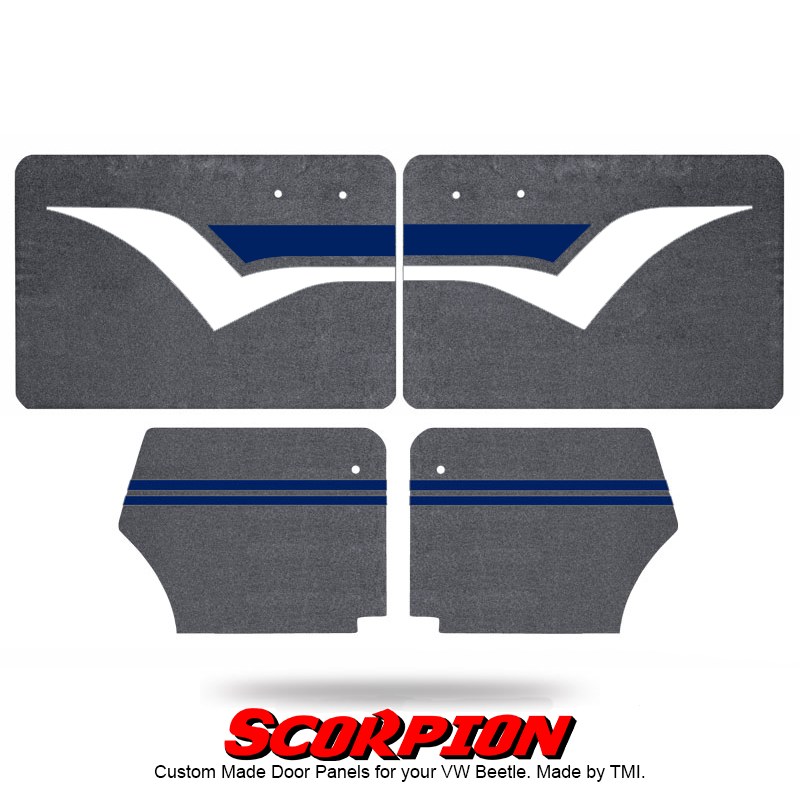 VW Door Panels, Full Set, Scorpion Graphic- Select Colors ...