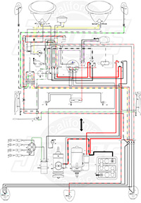 Vintage VW Wiring Diagrams 1971 volkswagen beetle wiring diagram 